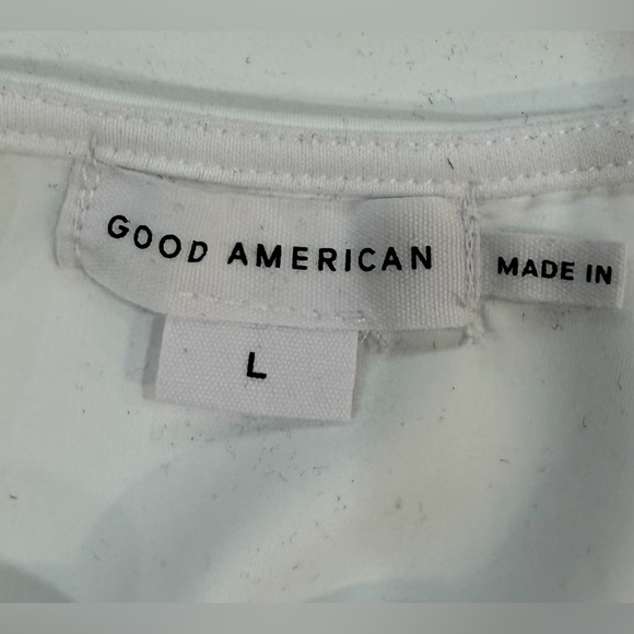 Good American White Sculpting Modern Tank Bodysuit NWOT Size Large - Picture 5 of 6